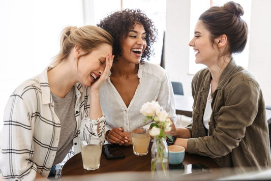 Image of women laughing showing the power of laughter
