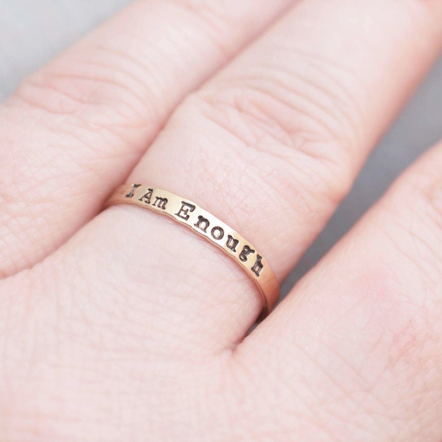 I am enough gold-filled ring