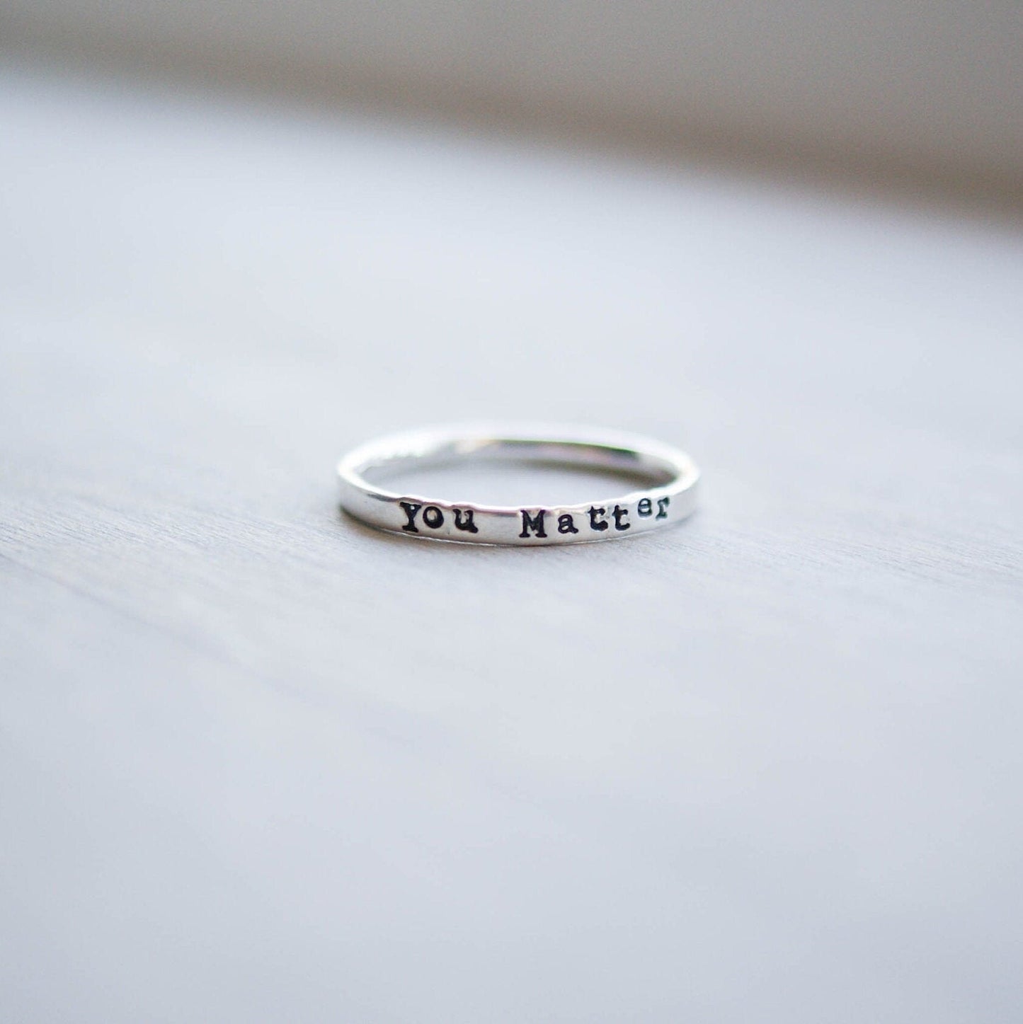 You Matter Mental Health Gifts Anxiety Self Care Ring Inspirational Jewelry
