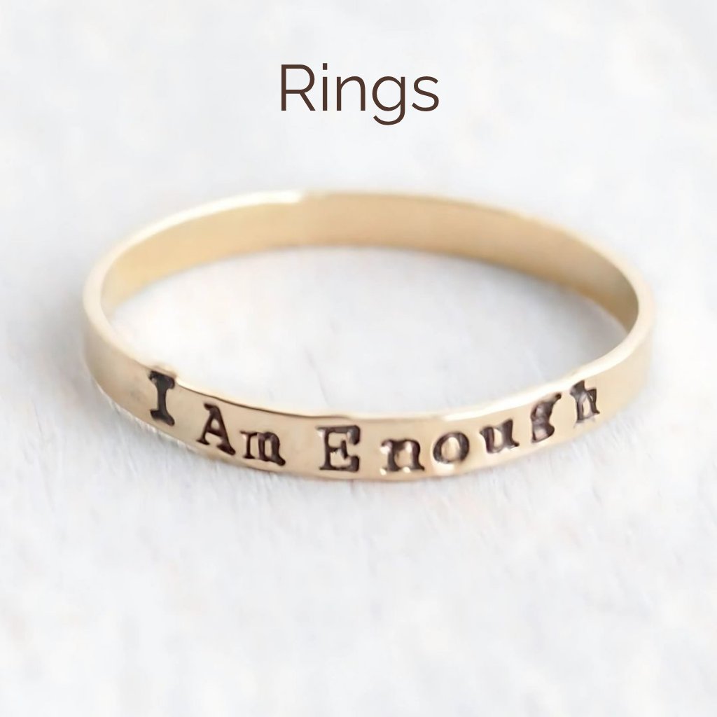 Inspirational and Motivational Rings | Simpli Stamped
