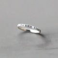 Image of I am the storm skinny ring on thumb