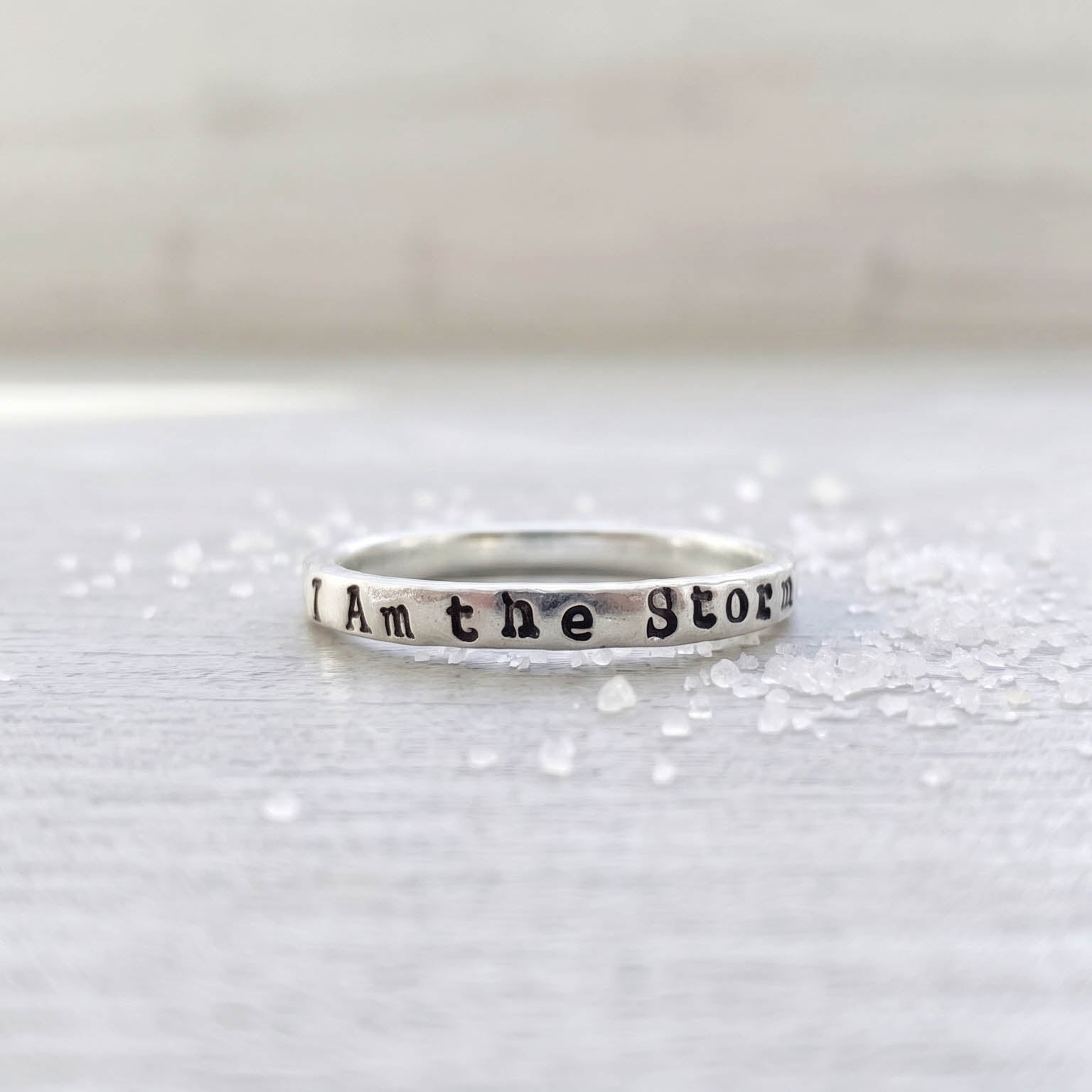 I Am the Storm Ring in Sterling Silver