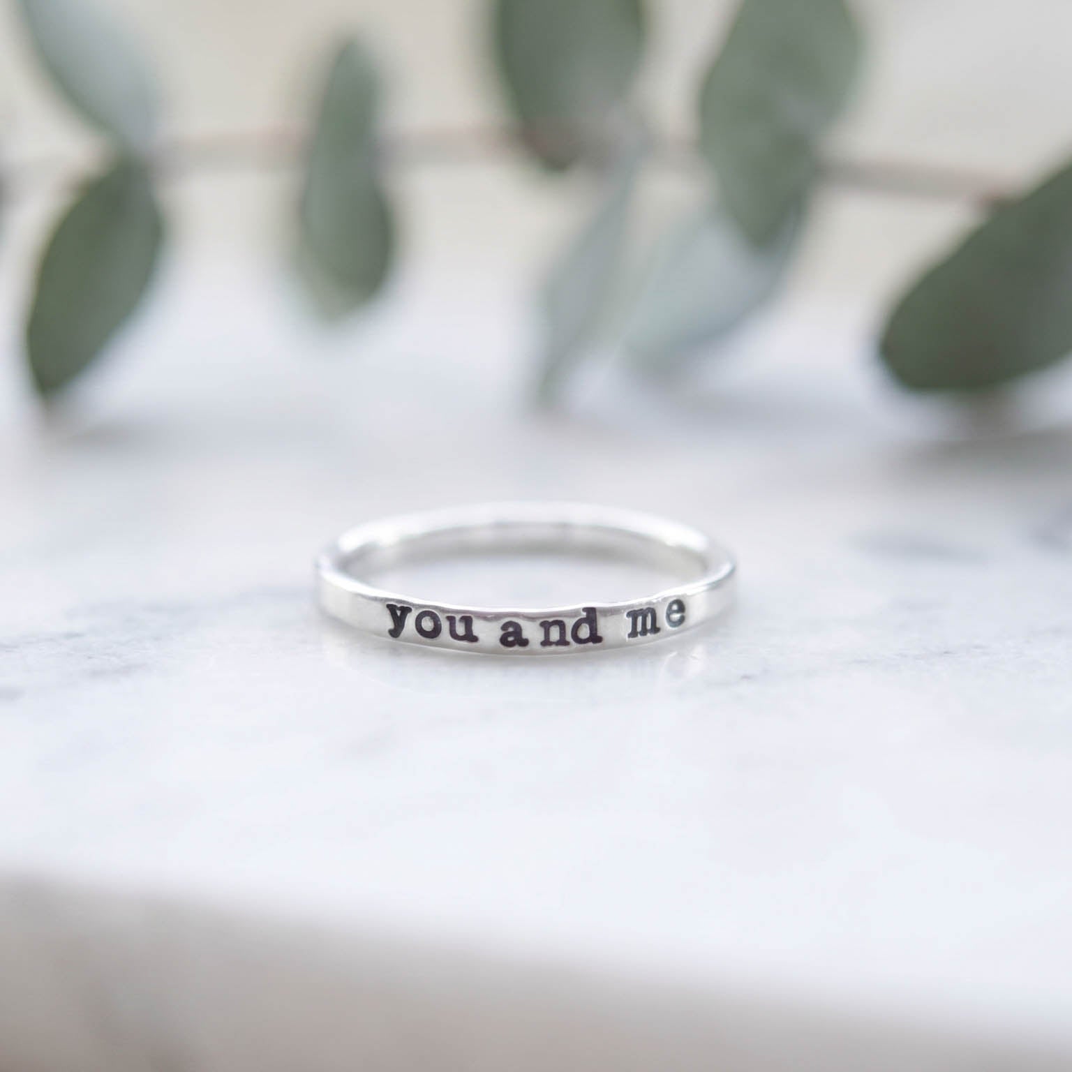 You and Me Ring in Sterling Silver