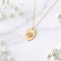 Book Stack Necklace in Gold Filled