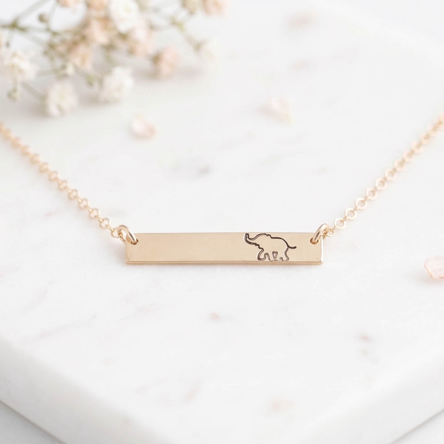 Elephant Sisterhood Necklace in Gold Filled