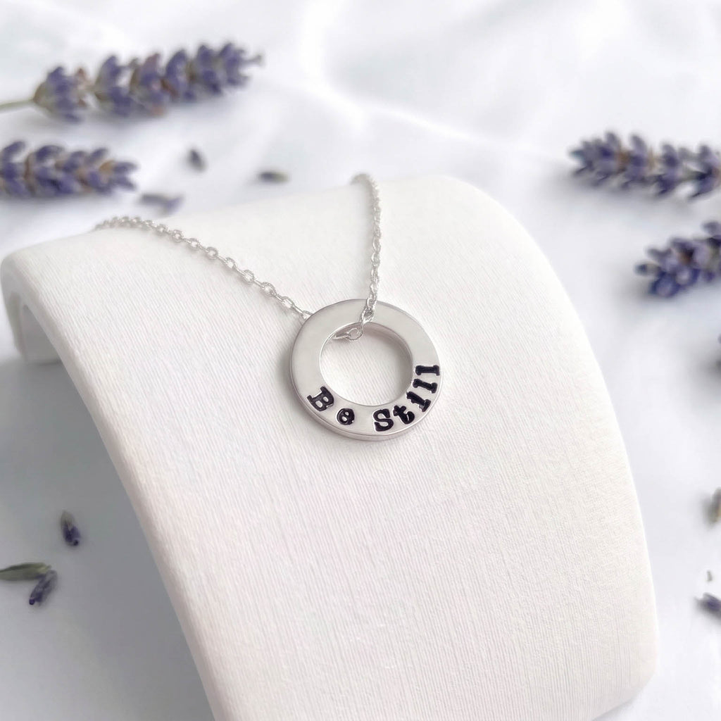 Be Still Fidget Necklace in Sterling Silver