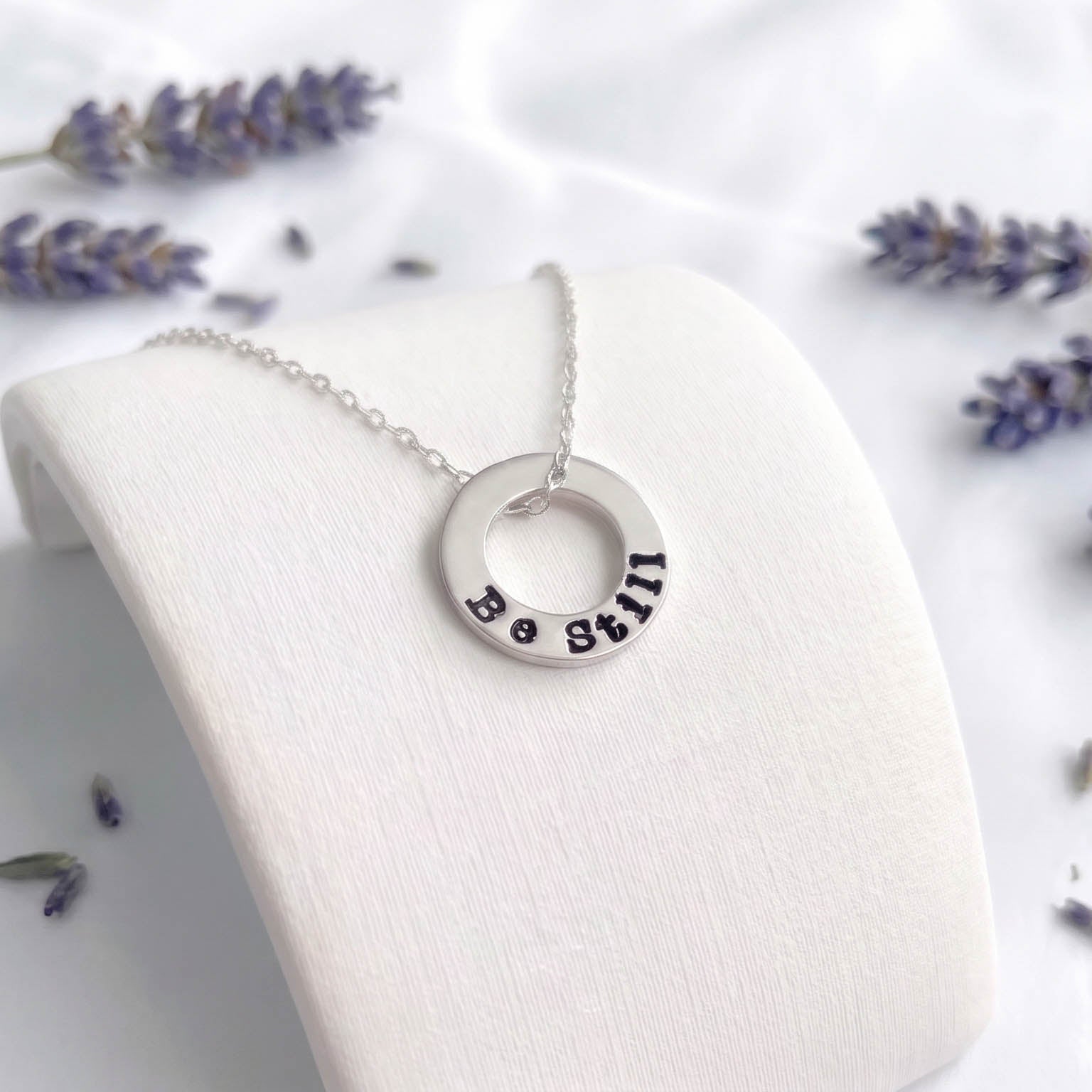 Be Still Fidget Necklace in Sterling Silver