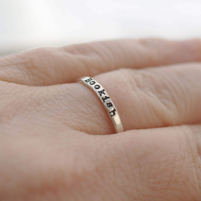 Bookish Ring in Sterling Silver