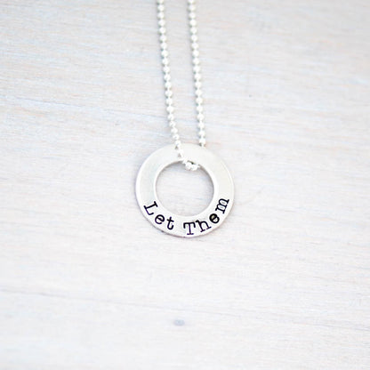 Let Them Self Love Necklace Encouragement Gifts for Your Best Friend