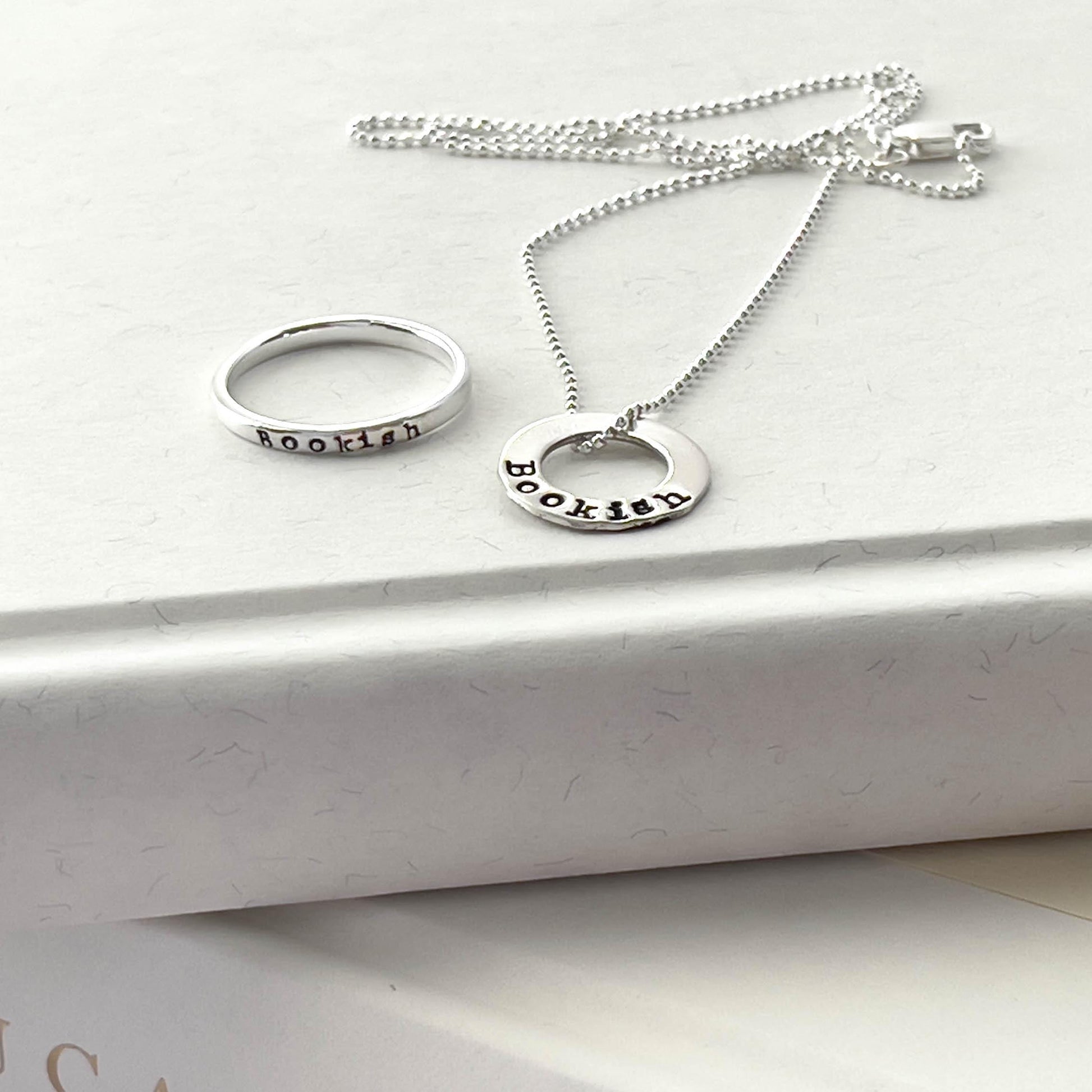 Bookish Ring in Sterling Silver