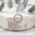 I Am the Storm Necklace, Sterling Silver Affirmation Pendant, Resilience Jewelry, Strong Woman Gift, Meaningful Encouragement Gift