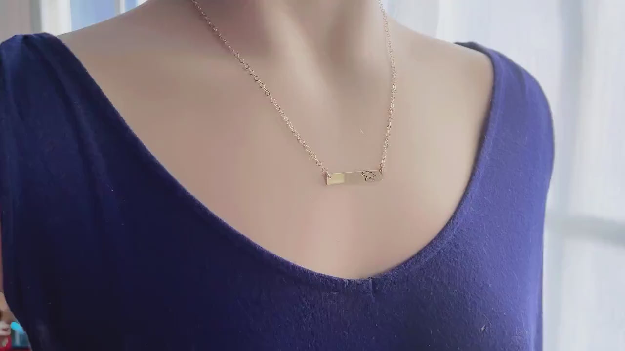 Friendship Jewelry for Best Friend Ever Best Friend Gift Gold Elephant Necklace