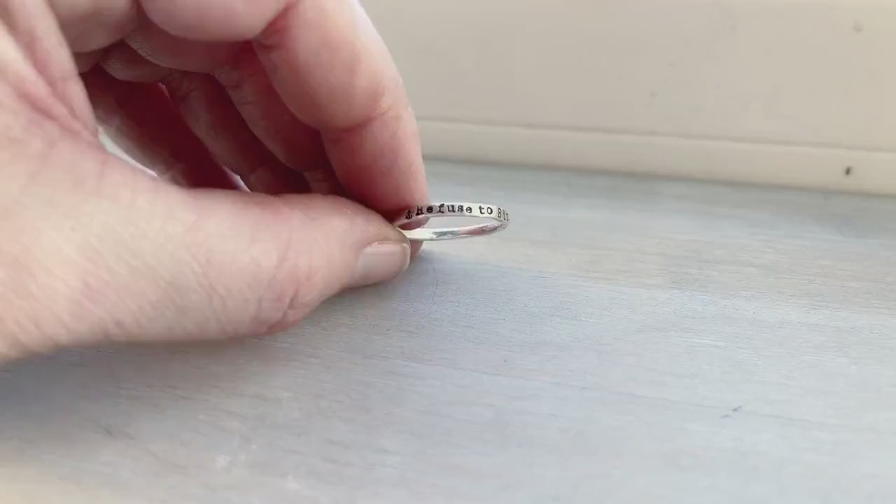 Refuse to Sink Ring {sterling silver}