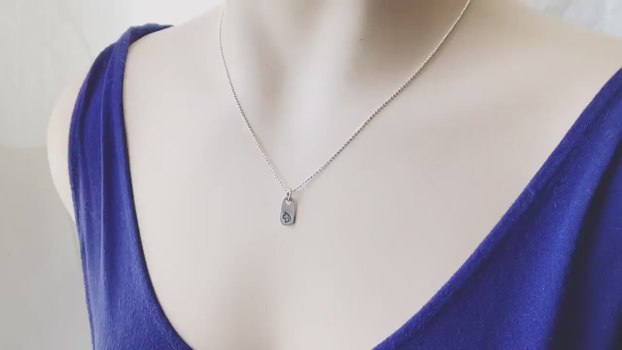 Silver Unicorn Necklace Birthday Gift for Sister Friendship Necklace