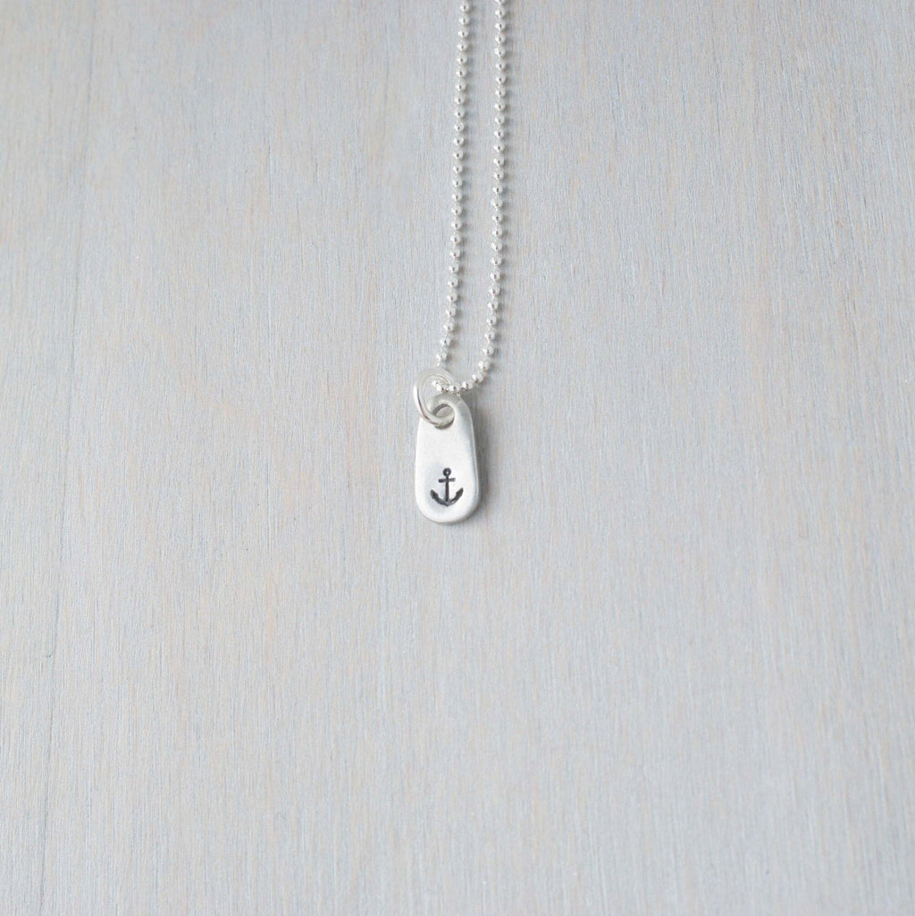 Anchor Necklace Refuse to Sink Strength Necklace Hope Anchor Necklace