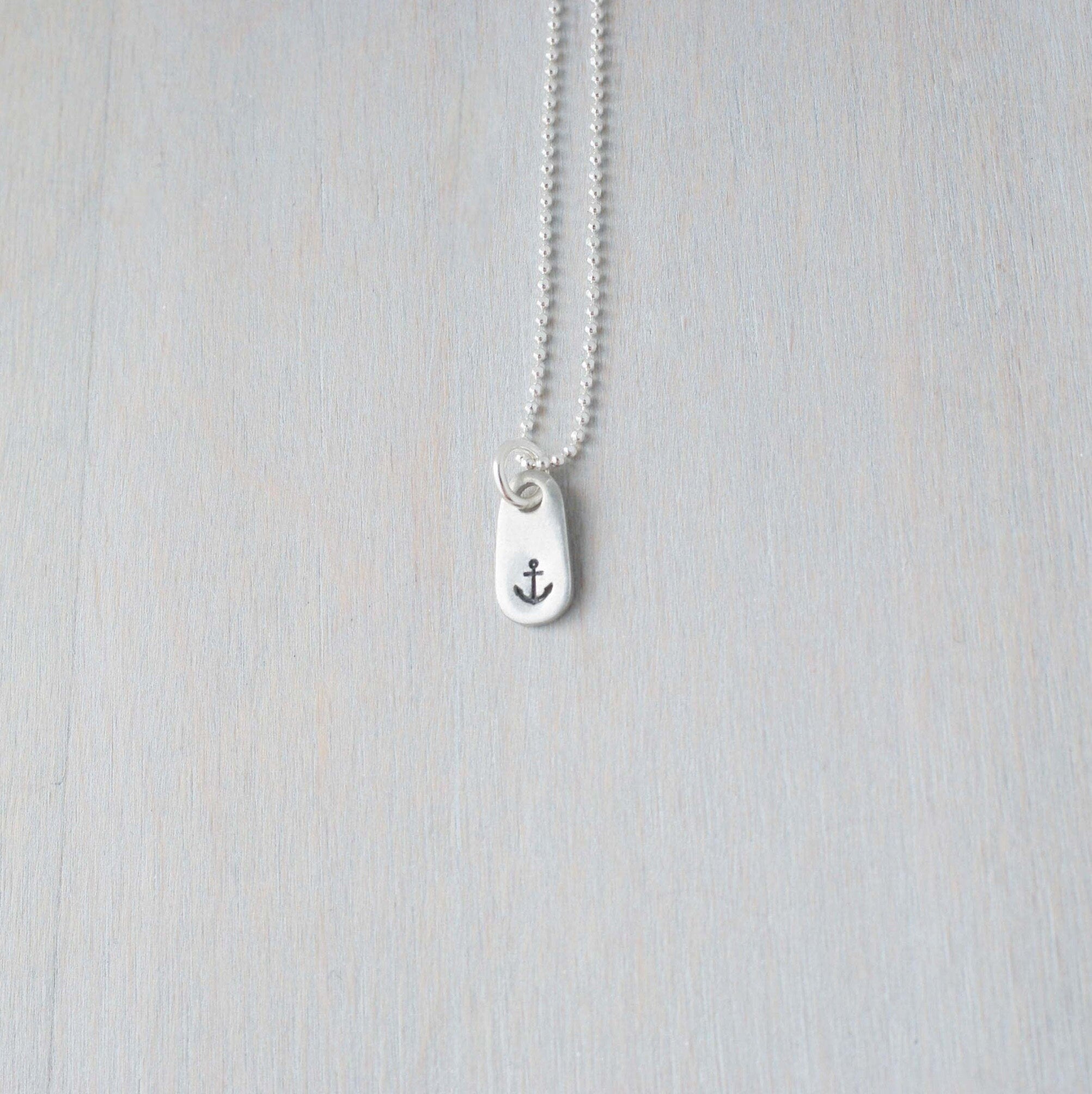 Anchor Necklace Refuse to Sink Strength Necklace Hope Anchor Necklace