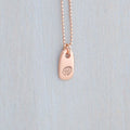 Rose gold hedgehog necklace