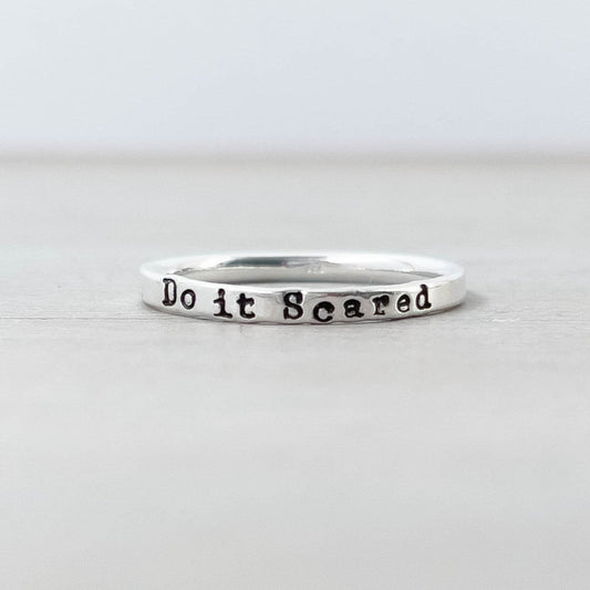 Image of Do it Scared Ring in Sterling Silver