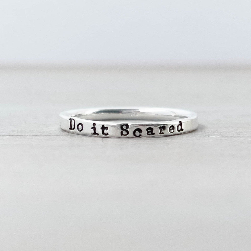 Image of Do it Scared Ring in Sterling Silver