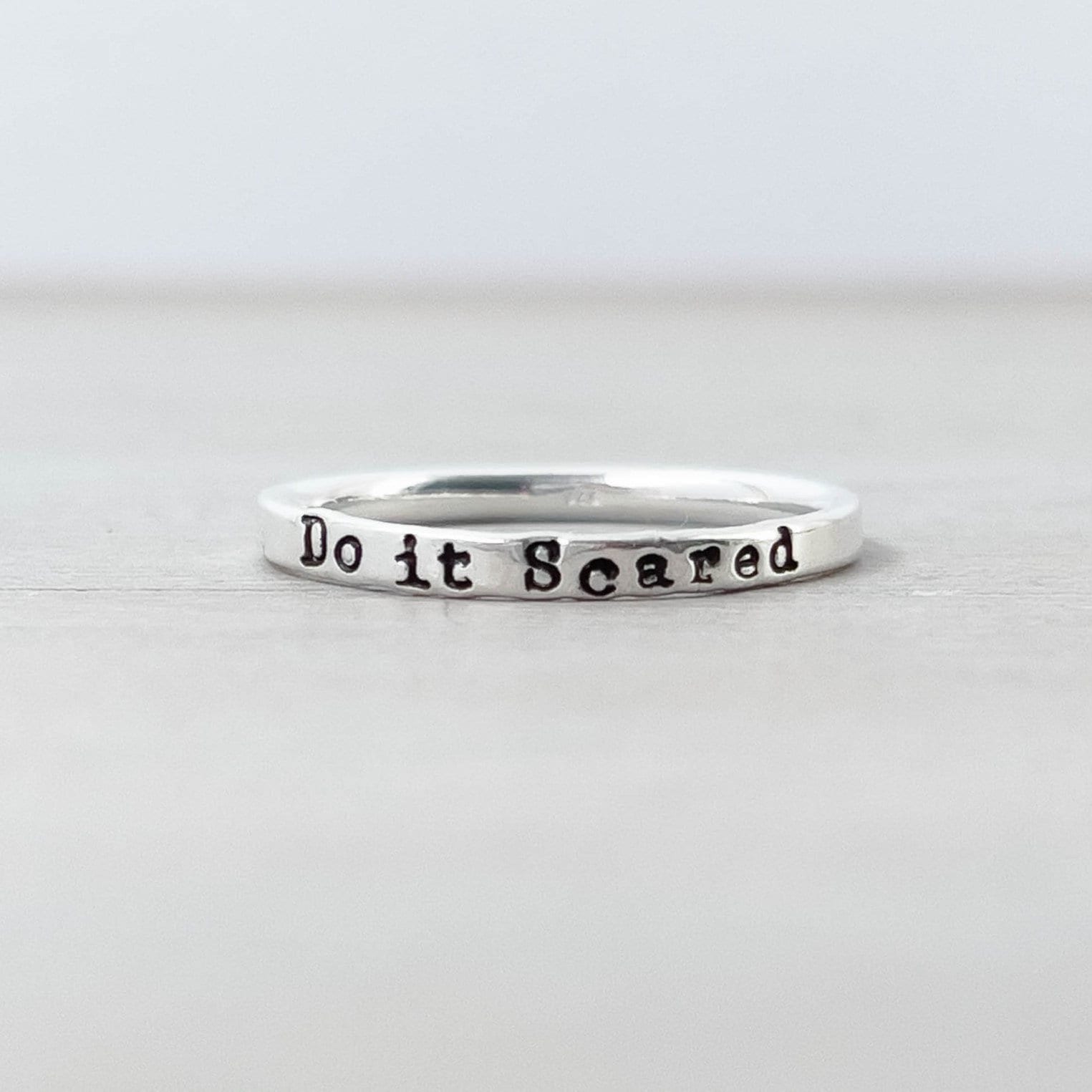 Image of Do it Scared Ring in Sterling Silver